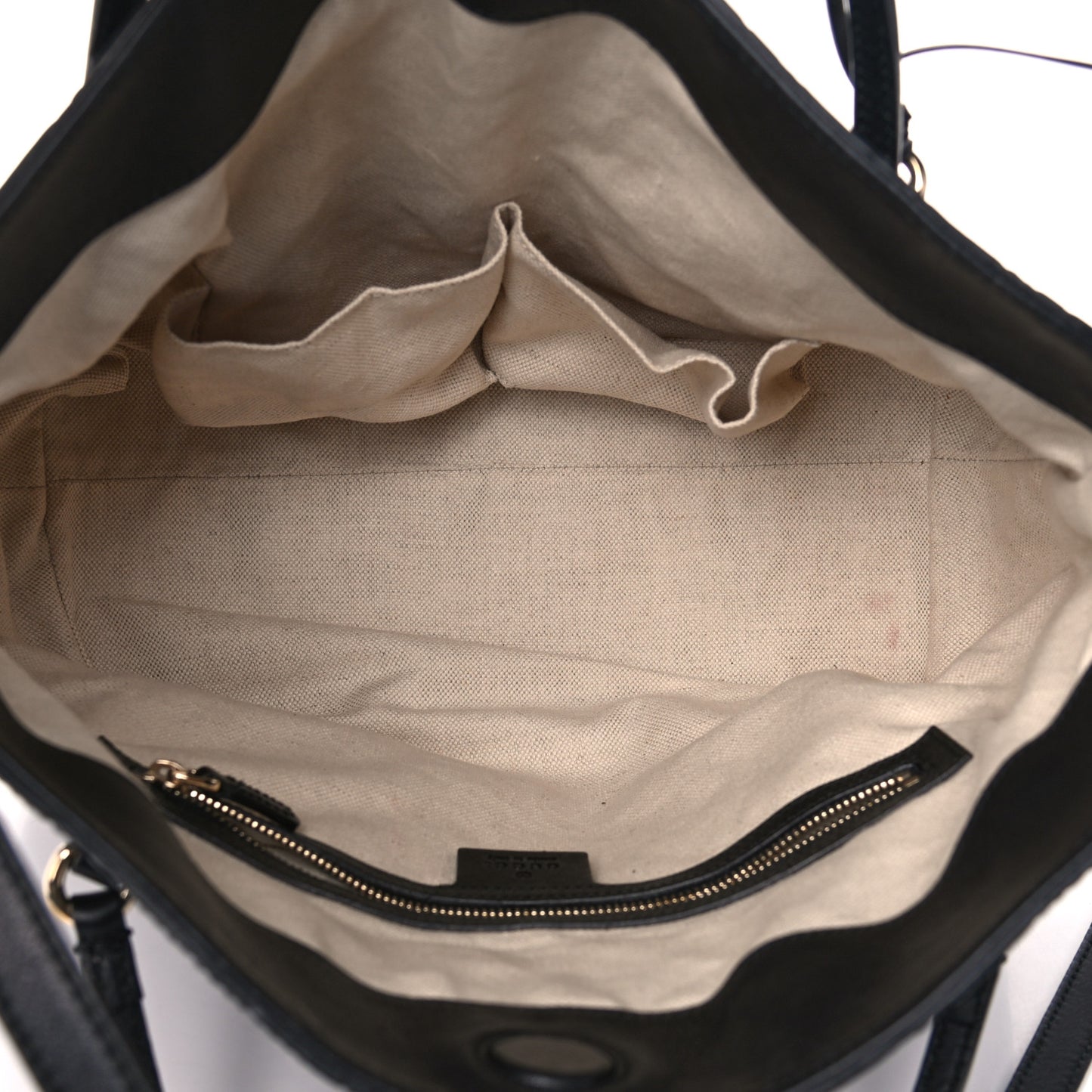 Guccissima Medium Bree Foldover Tote Black