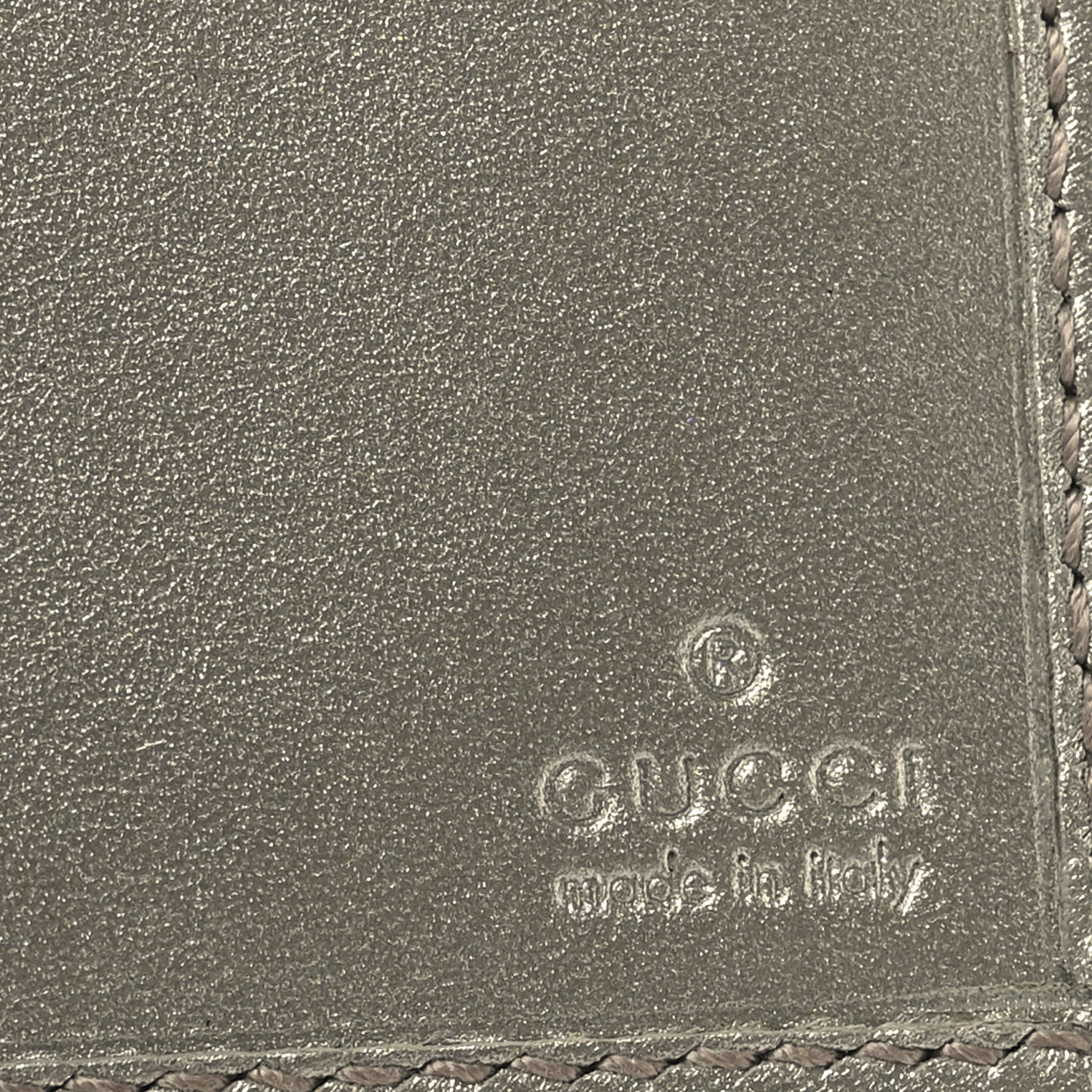 Gucci Imprime Monogram GG Pierce Chain Clutch Wallet Silver 8 of 13