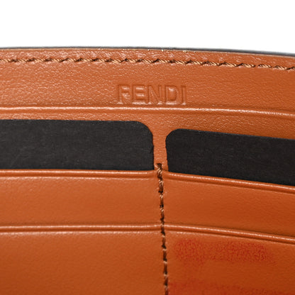 Fendi Vitello Soft F is Fendi Bi-Color FF 1974 Embossed Continental Envelope Wallet On Chain Camelia Saddler 7 of 11