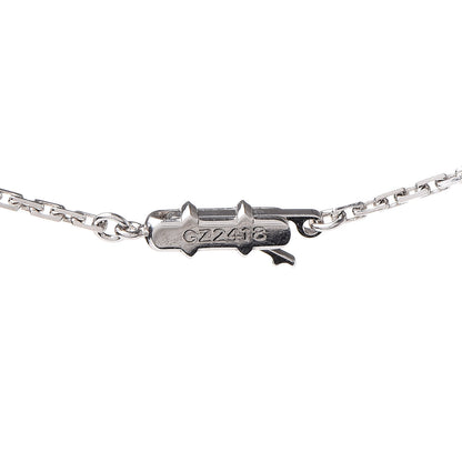 Cartier 18K White Gold Diamond Pink Sapphire Cross Pendant Necklace 6 of 6