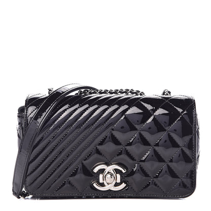 Chanel Patent Quilted Small Coco Boy Flap Black 1 of 12