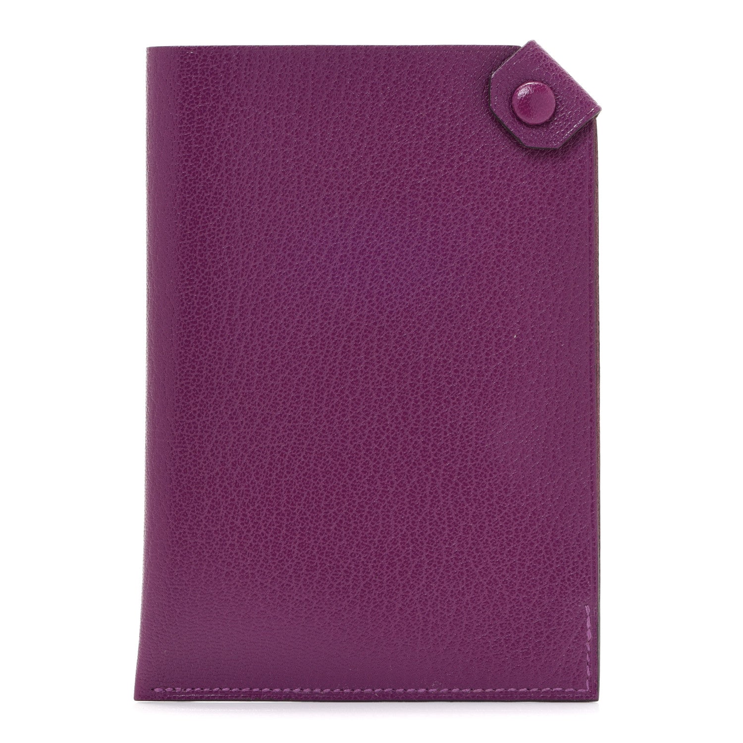 Hermes Chevre Mysore Tarmac Passport Holder Anemone 1 of 8
