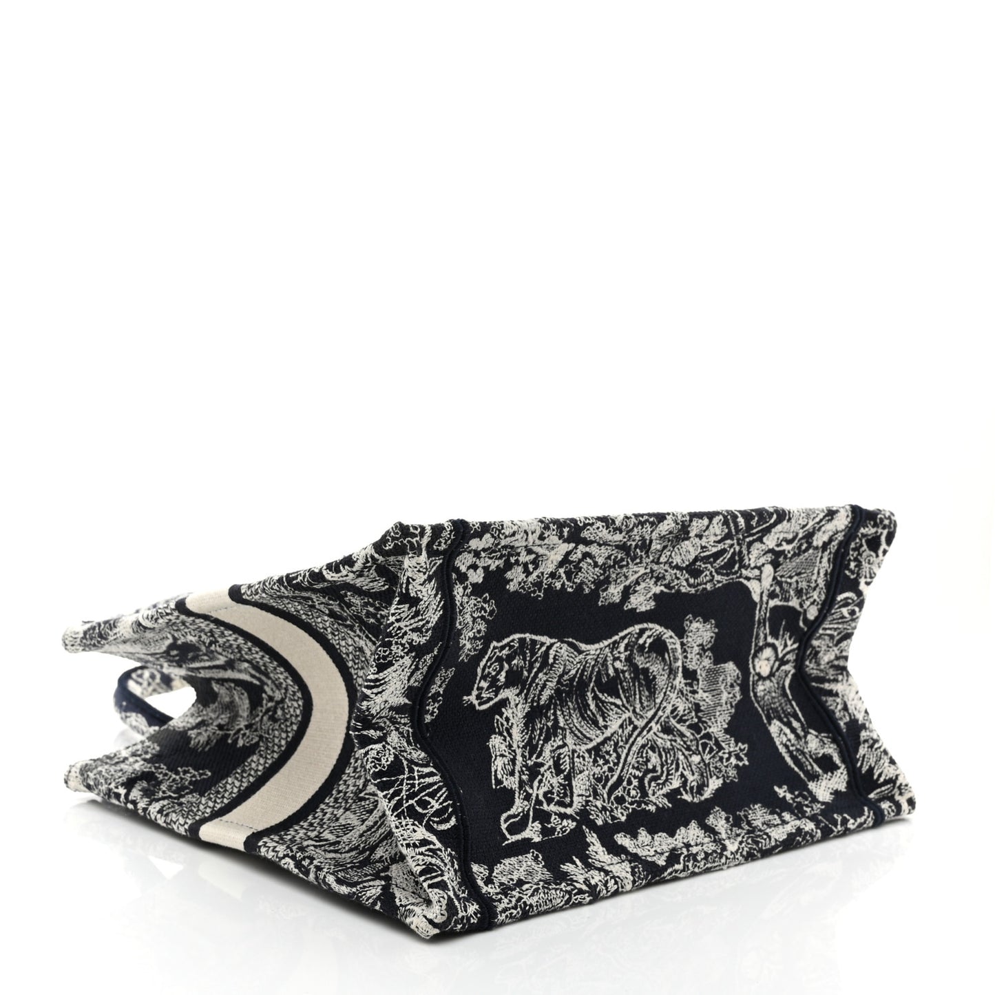 Canvas Embroidered Small Dioriviera Toile De Jouy Book Blue