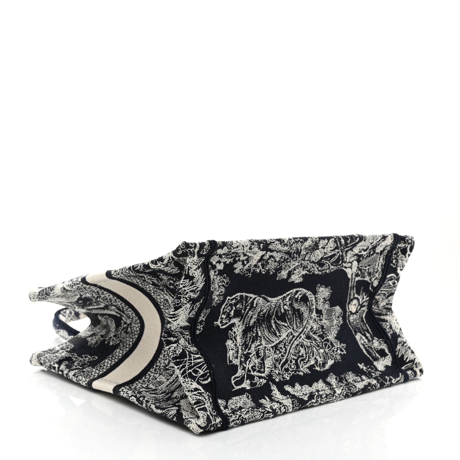 Christian Dior Canvas Embroidered Small Dioriviera Toile De Jouy Book Blue 4 of 10