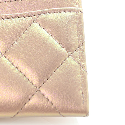 Chanel Iridescent Calfskin Quilted Card Holder Pink 9 of 9