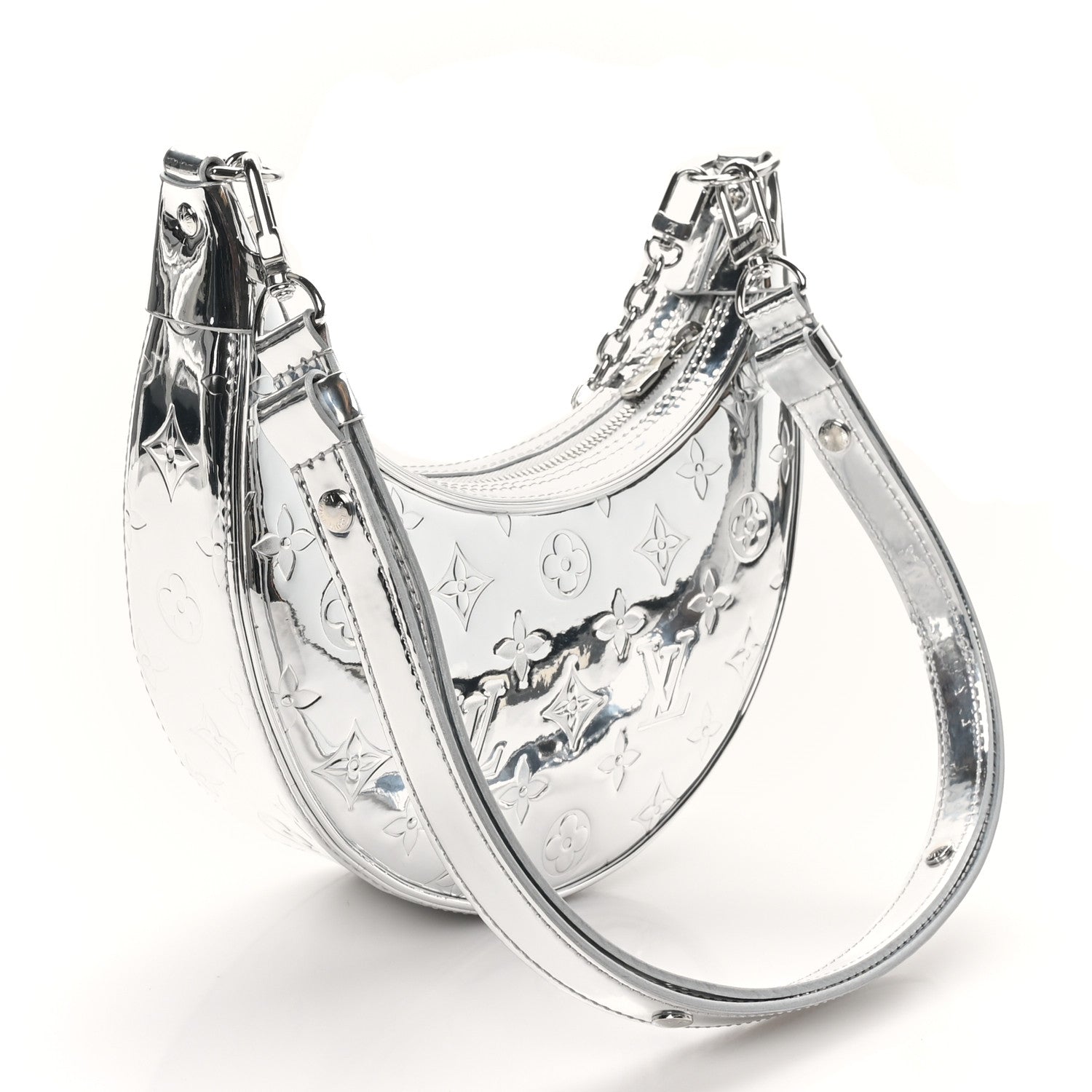 Louis Vuitton Monogram Miroir Loop PM Silver 3 of 9
