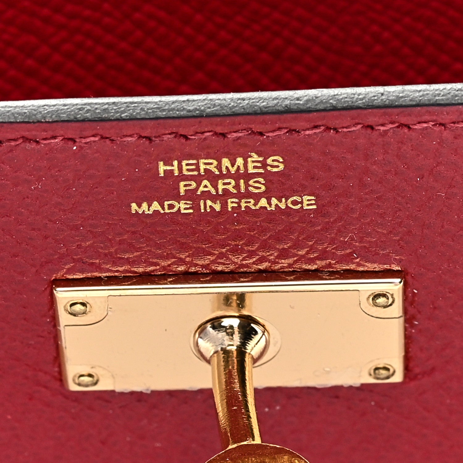 Hermes Epsom Kelly Longue Wallet Rouge Grenat 6 of 8