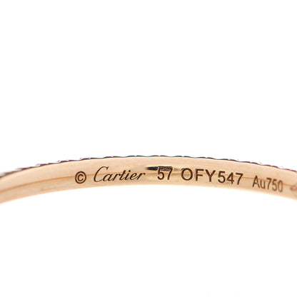 Cartier 18K Yellow Gold Diamond 1.5mm Etincelle de Cartier Wedding Band Ring 57 8 4 of 6