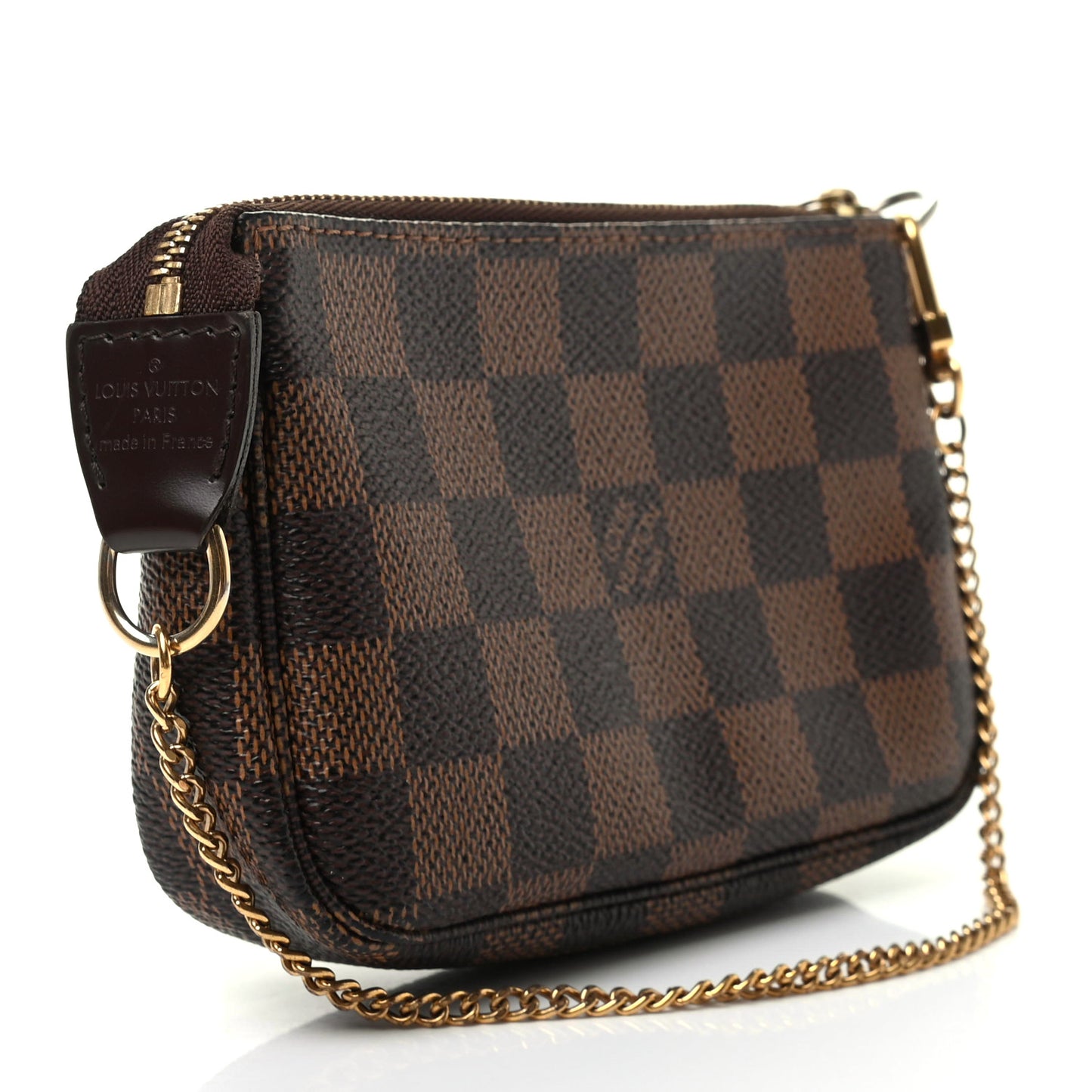 Damier Ebene Complice Trunks and Bags Mini Pochette Accessories Red