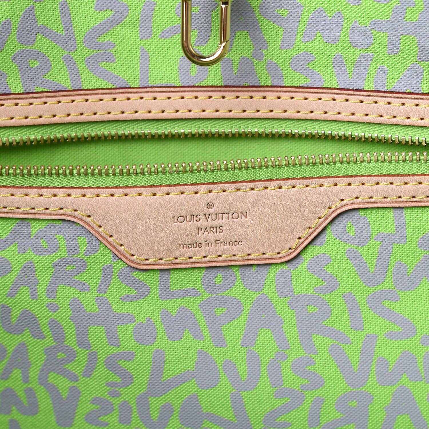 Louis Vuitton Monogram Graffiti Neverfull GM Green 5 of 10