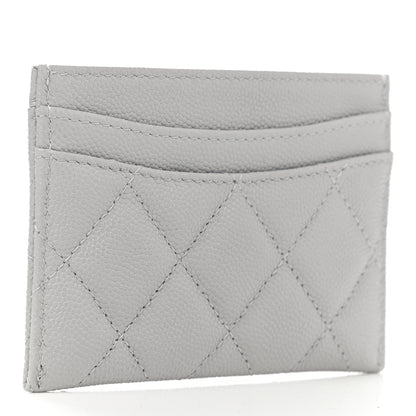 Chanel Caviar Quilted Card Holder Grey 3 of 8