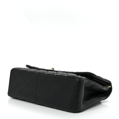 Chanel Lambskin Quilted Jumbo Double Flap Black 10 of 12