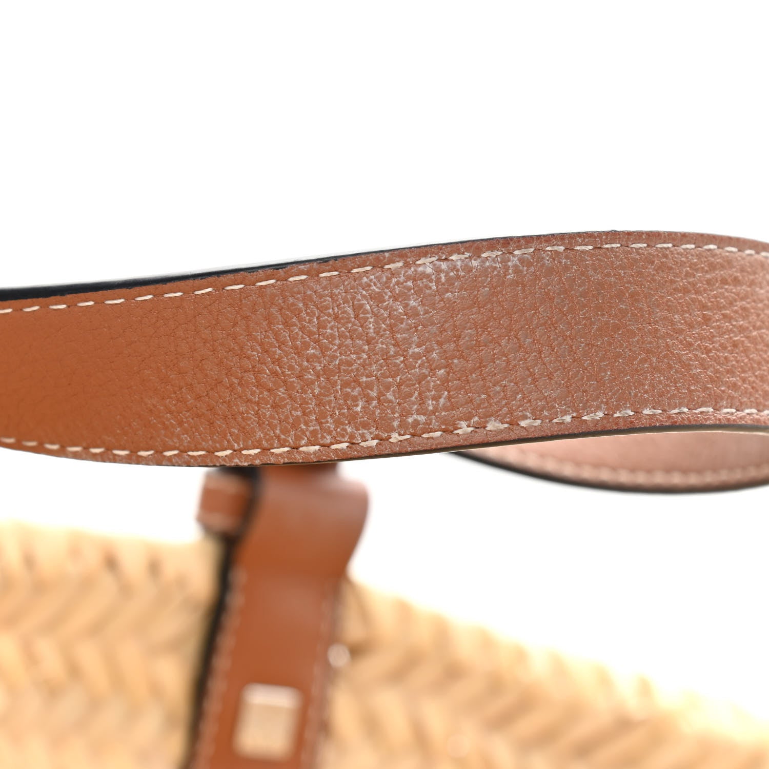 Loewe Raffia Small Basket Tote Bag Natural Tan 10 of 10