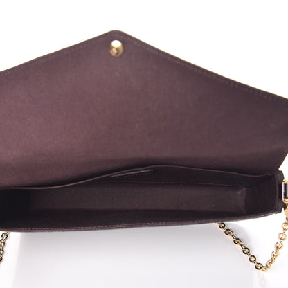 Louis Vuitton Vernis Pochette Felicie Chain Wallet Amarante 6 of 10