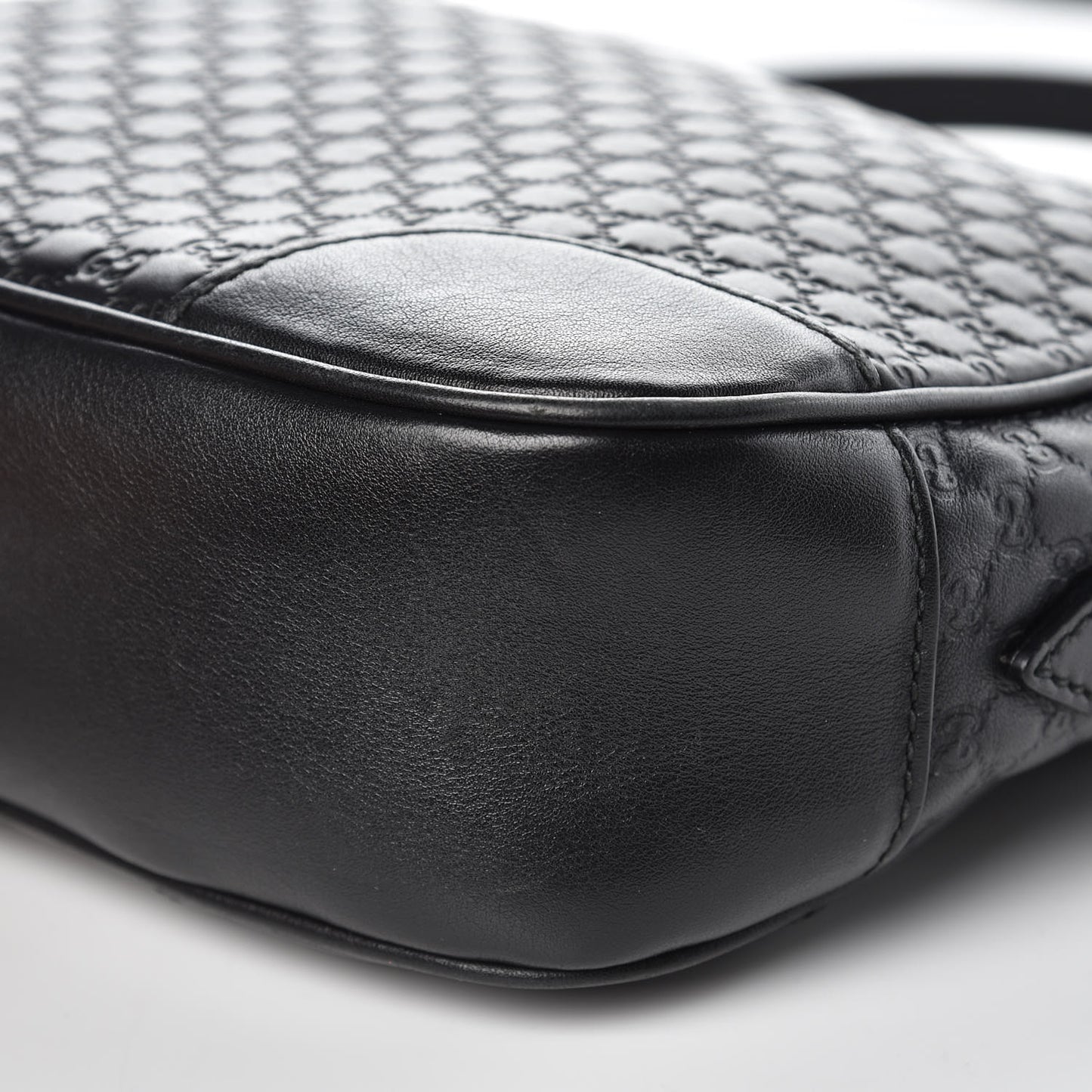 Microguccissima Mini Bree Messenger Bag Black