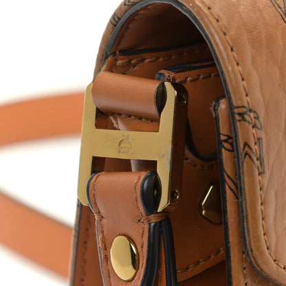 MCM Visetos Patricia Crossbody Bag Cognac 14 of 15