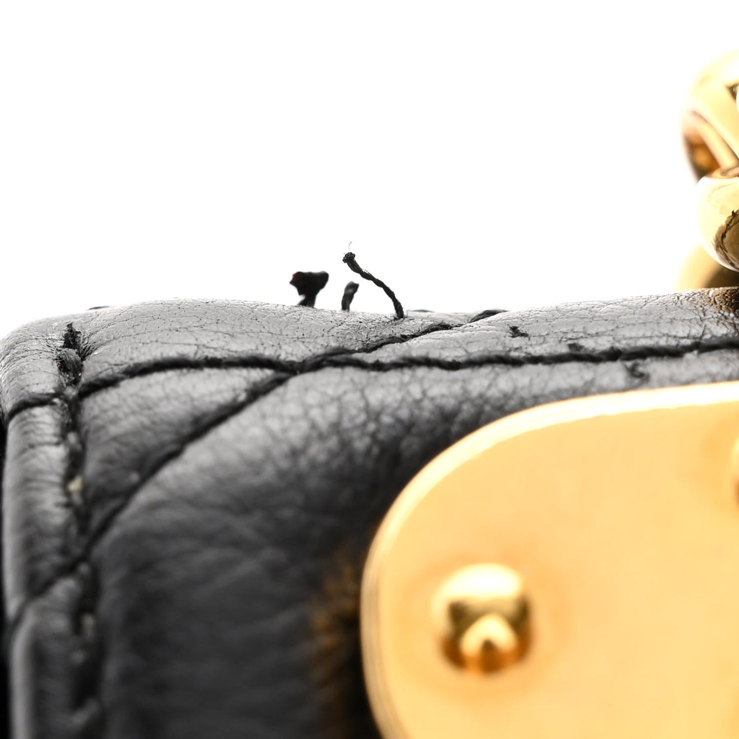 Calfskin Cannage Small Caro Bag Black