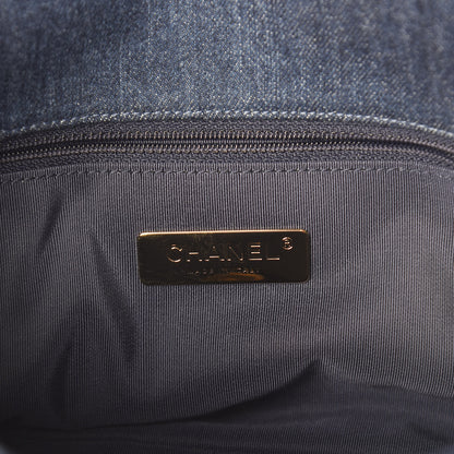 Chanel Denim Quilted Medium 19 Flap Blue 7 of 11