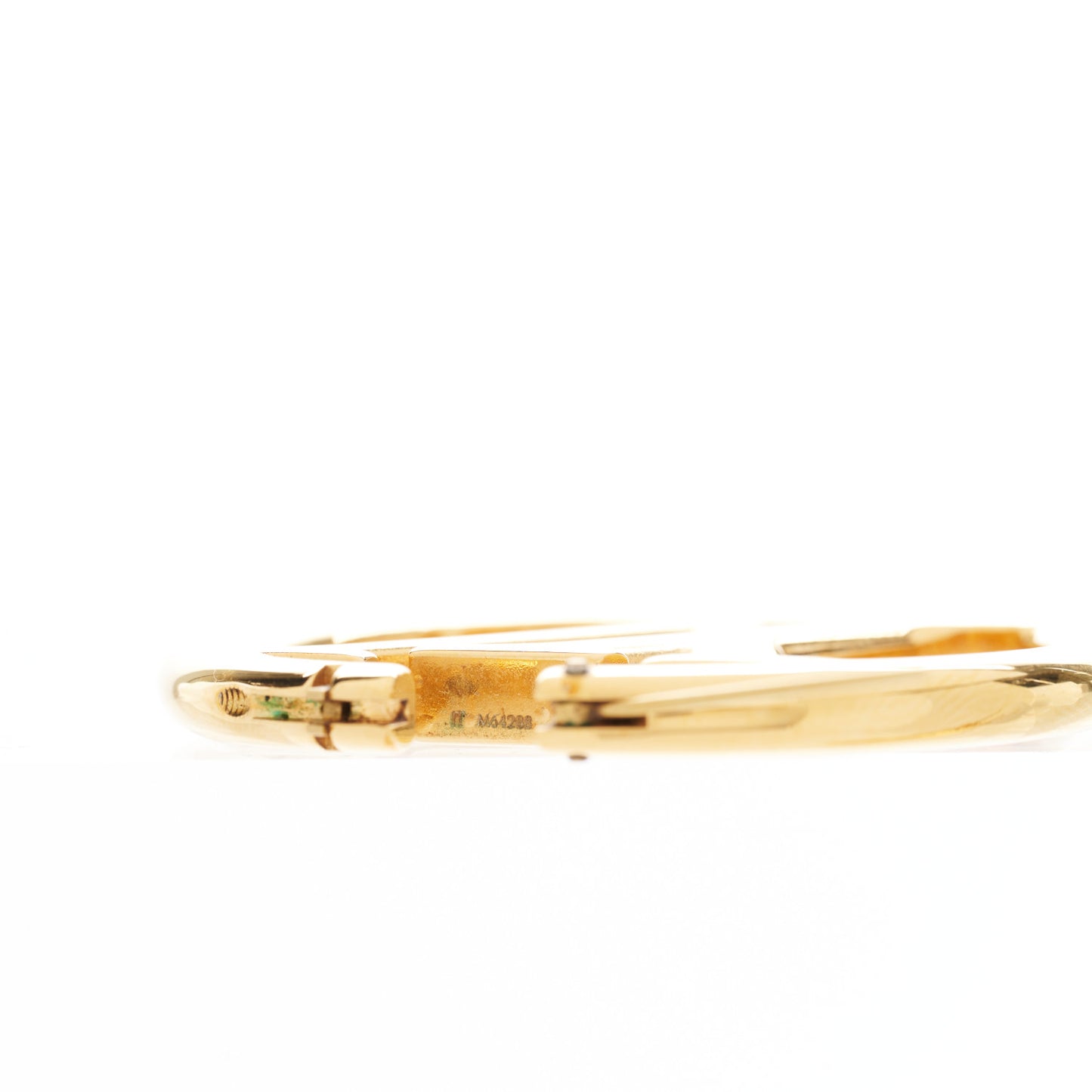 Metal Louise Hoop Earrings Gold