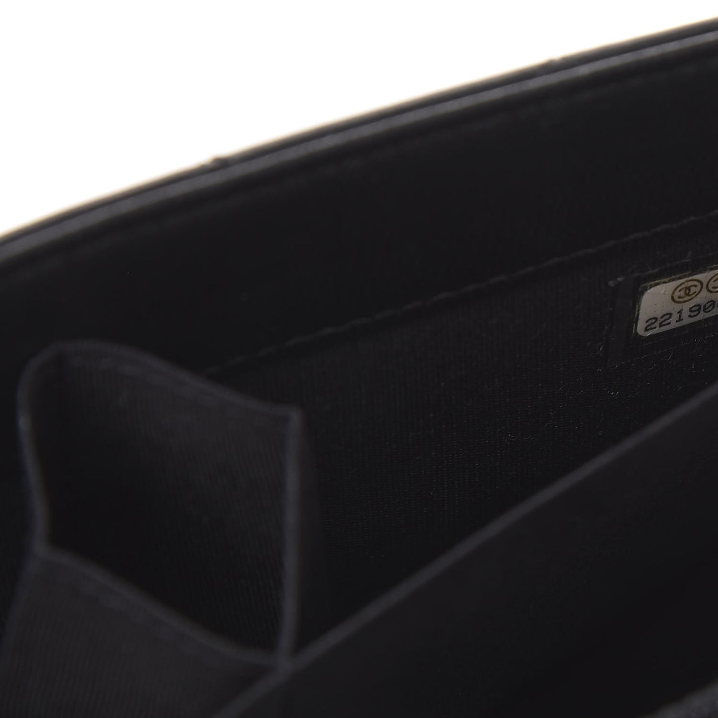 Lambskin Quilted Boy Wallet On Chain WOC Black