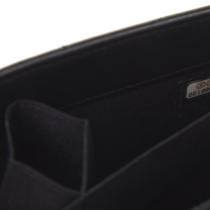 Chanel Lambskin Quilted Boy Wallet On Chain WOC Black 9 of 13