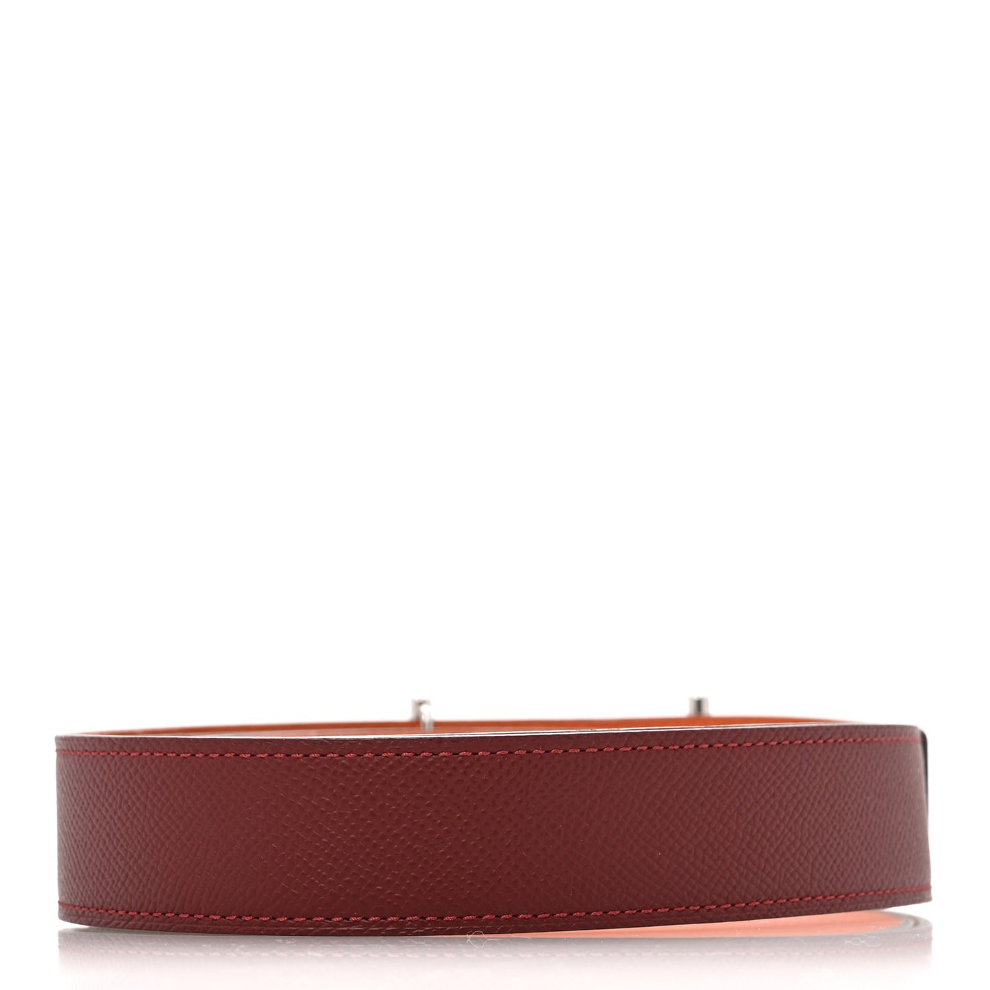 Epsom 32mm Reversible Jumbo Belt  95 38 Rouge H Orange
