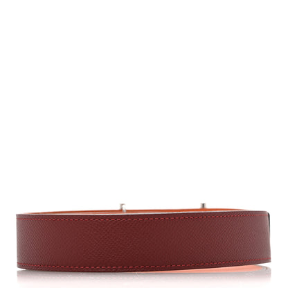 Hermes Epsom 32mm Reversible Jumbo Belt  95 38 Rouge H Orange 2 of 7