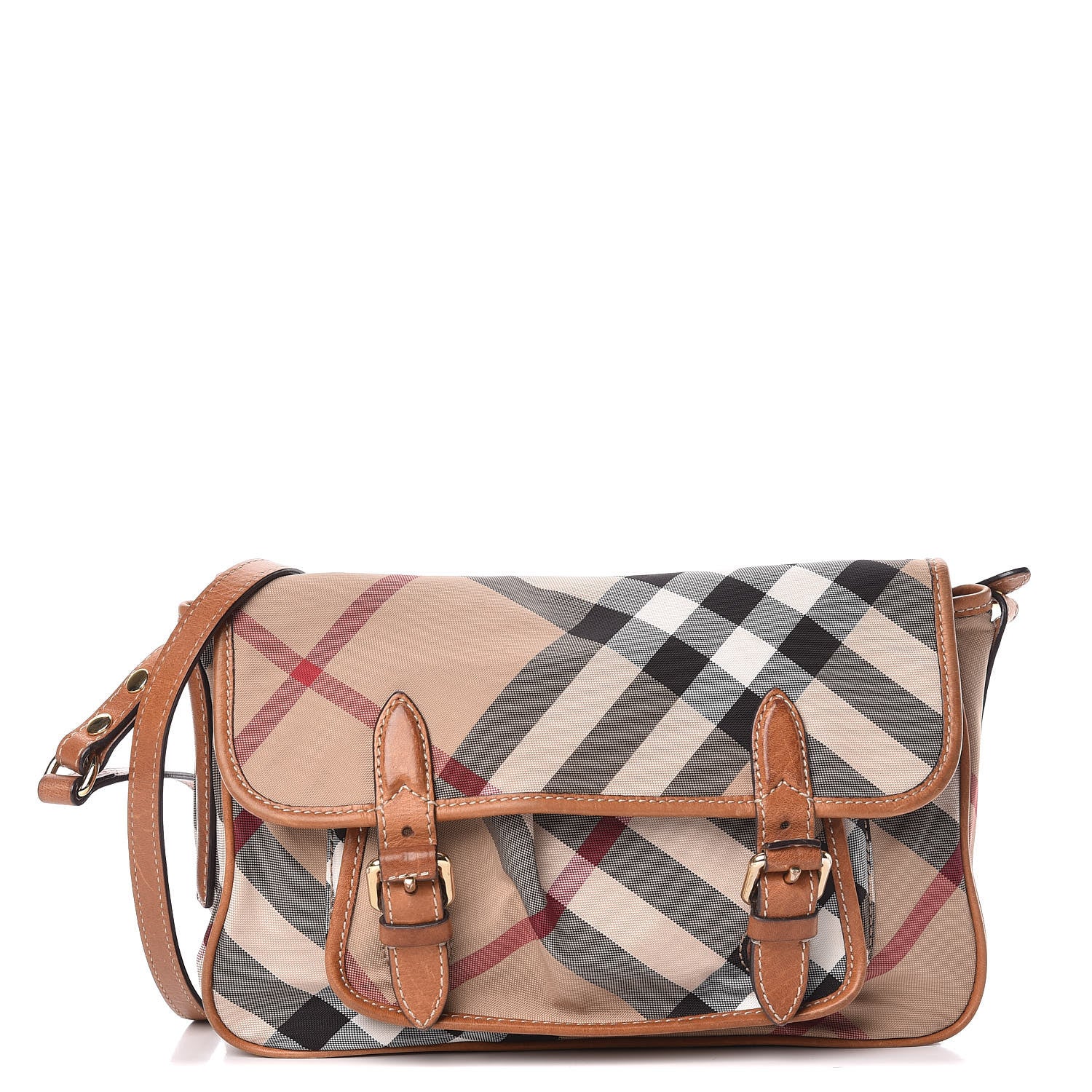 Burberry Nova Check Messenger Bag Brown 1 of 13