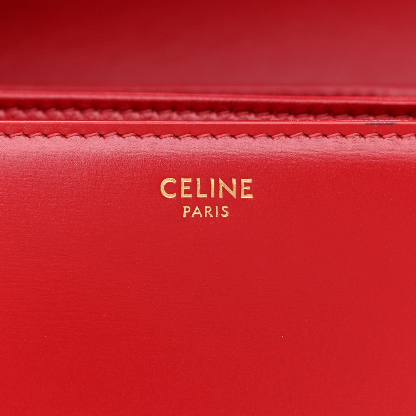 Shiny Calfskin Teen Triomphe Red