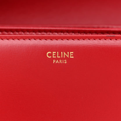 Celine Shiny Calfskin Teen Triomphe Red 6 of 13