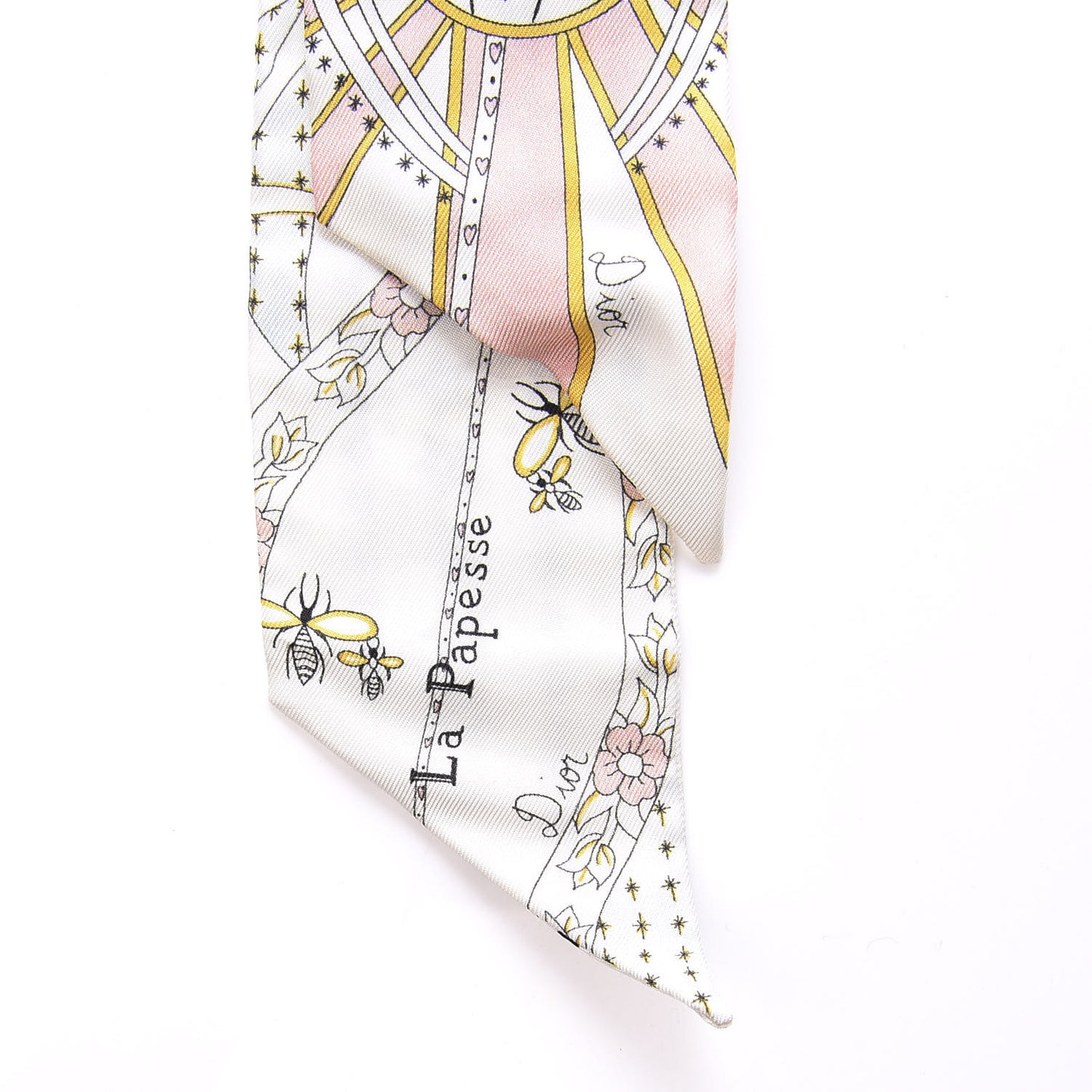 Silk High Priestess Tarot Mitzah Scarf Off White
