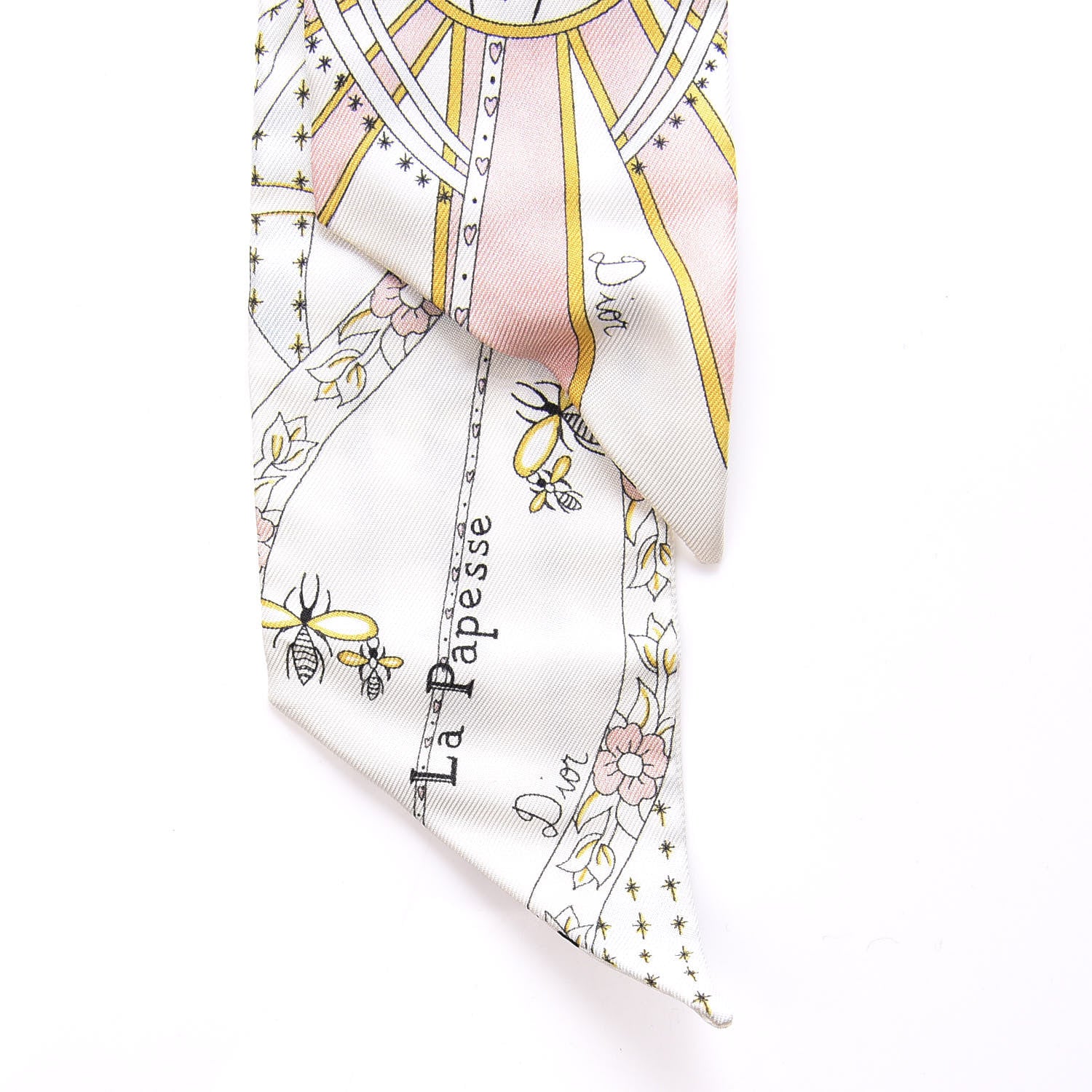 Christian Dior Silk High Priestess Tarot Mitzah Scarf Off White 2 of 5