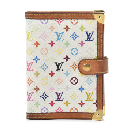 Louis Vuitton Monogram Multicolor Small Ring Agenda Cover White 1 of 16