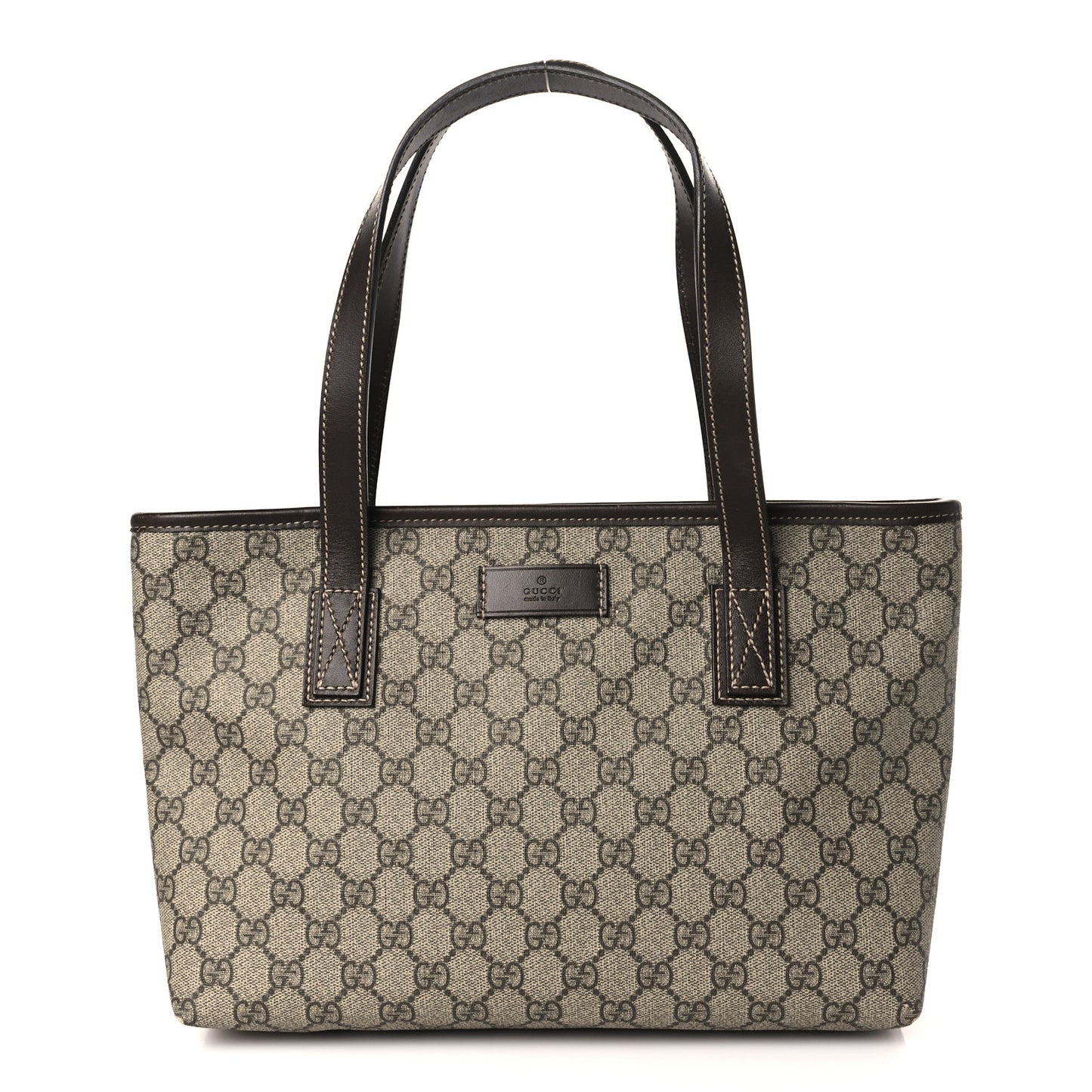 GG Supreme Monogram Small Joy Tote Dark Brown