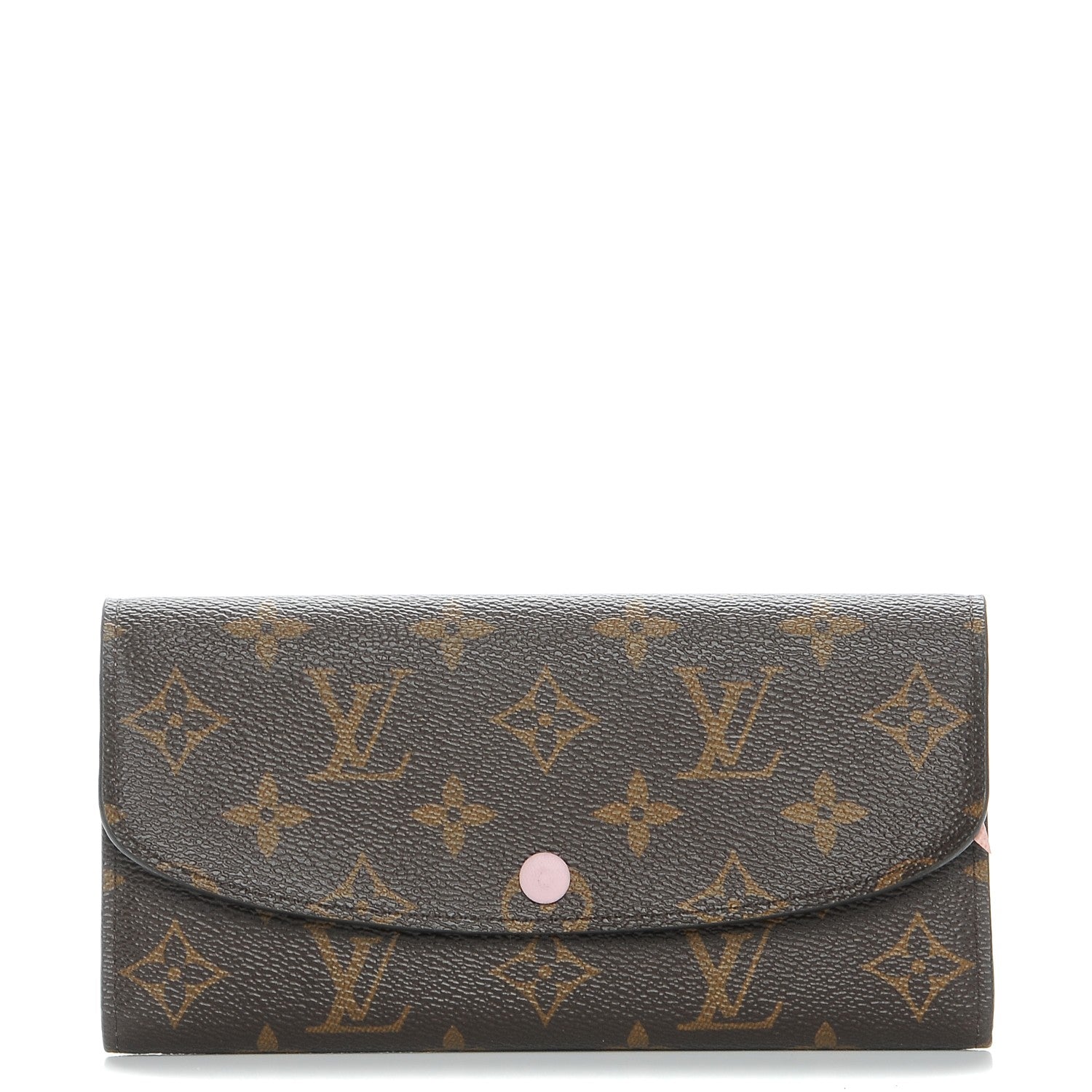 Louis Vuitton Monogram Emilie Wallet Rose Ballerine 1 of 8