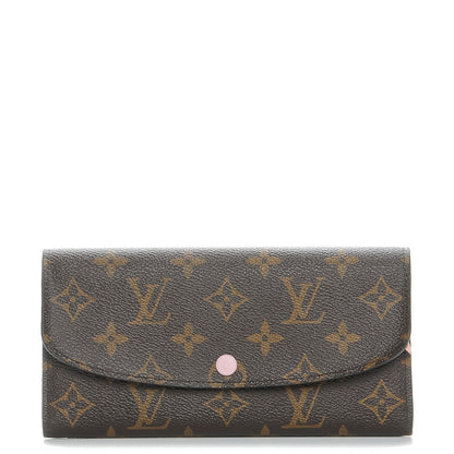 Louis Vuitton Monogram Emilie Wallet Rose Ballerine 1 of 8