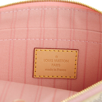 Louis Vuitton Damier Azur Neverfull MM GM Pochette Rose Ballerine 6 of 7