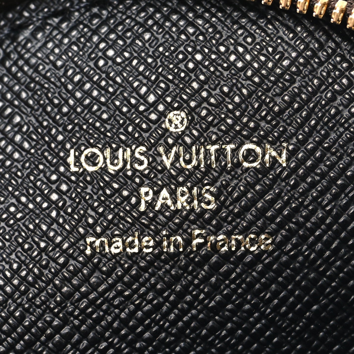Nylon Monogram Strap with Coin Purse Black