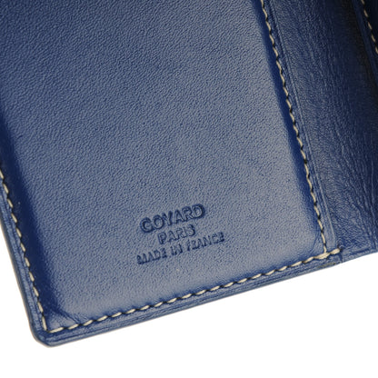 Goyard Goyardine Saint Marc Folding Card Case Navy 6 of 7