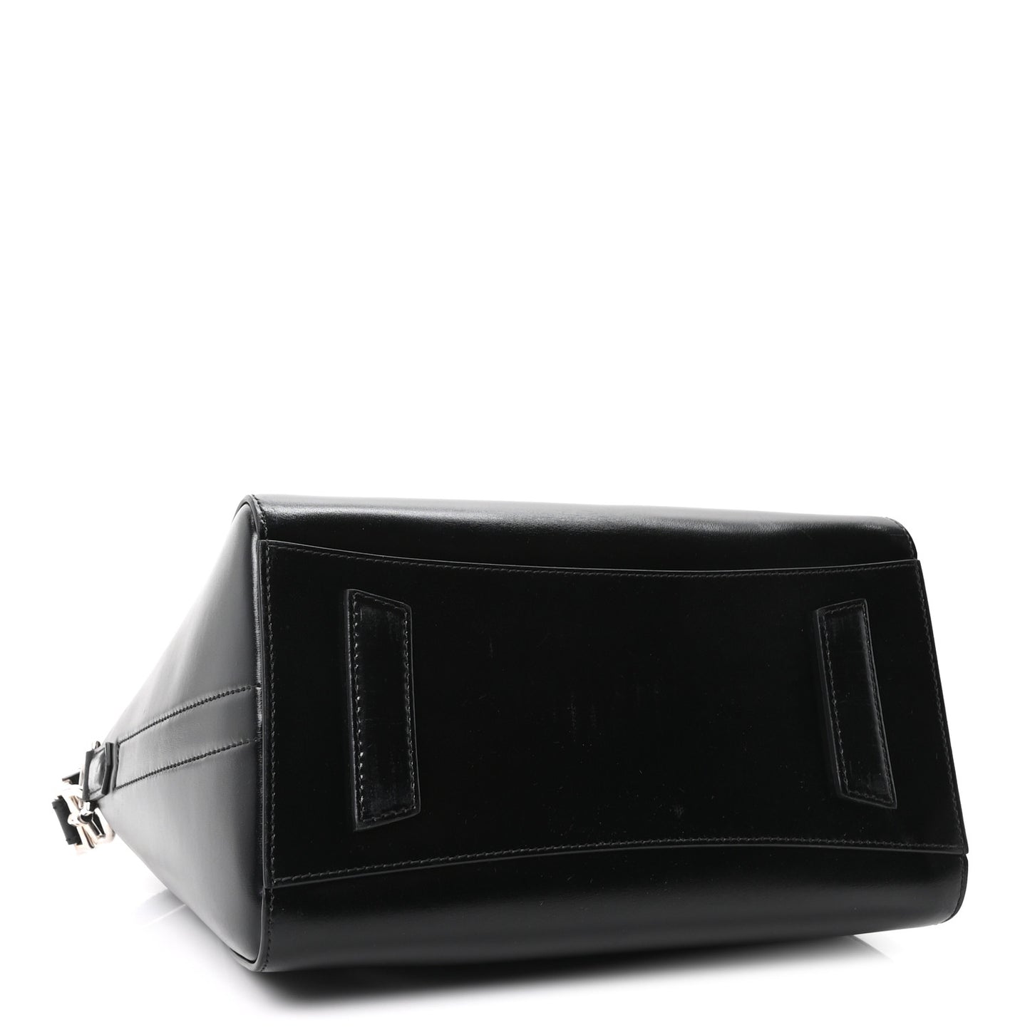 Shiny Lord Calfskin Small Antigona Black