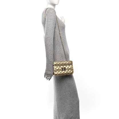 Valentino Garavani Metallic Nappa Small Rockstud Spike Shoulder Bag Mekong 2 of 10