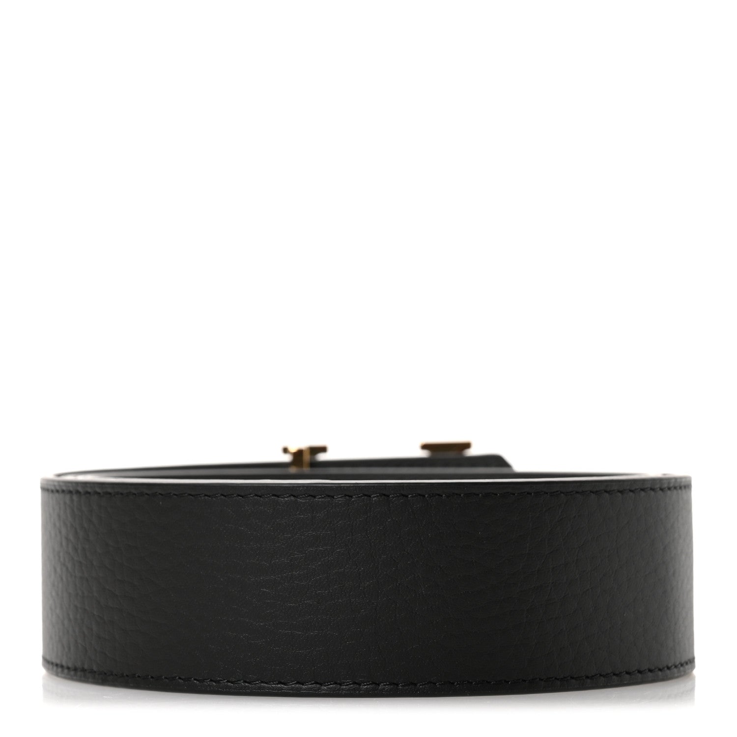 Louis Vuitton Calfskin 40mm Damier LV Initiales Reversible Belt 85 34 Gray Black 3 of 8