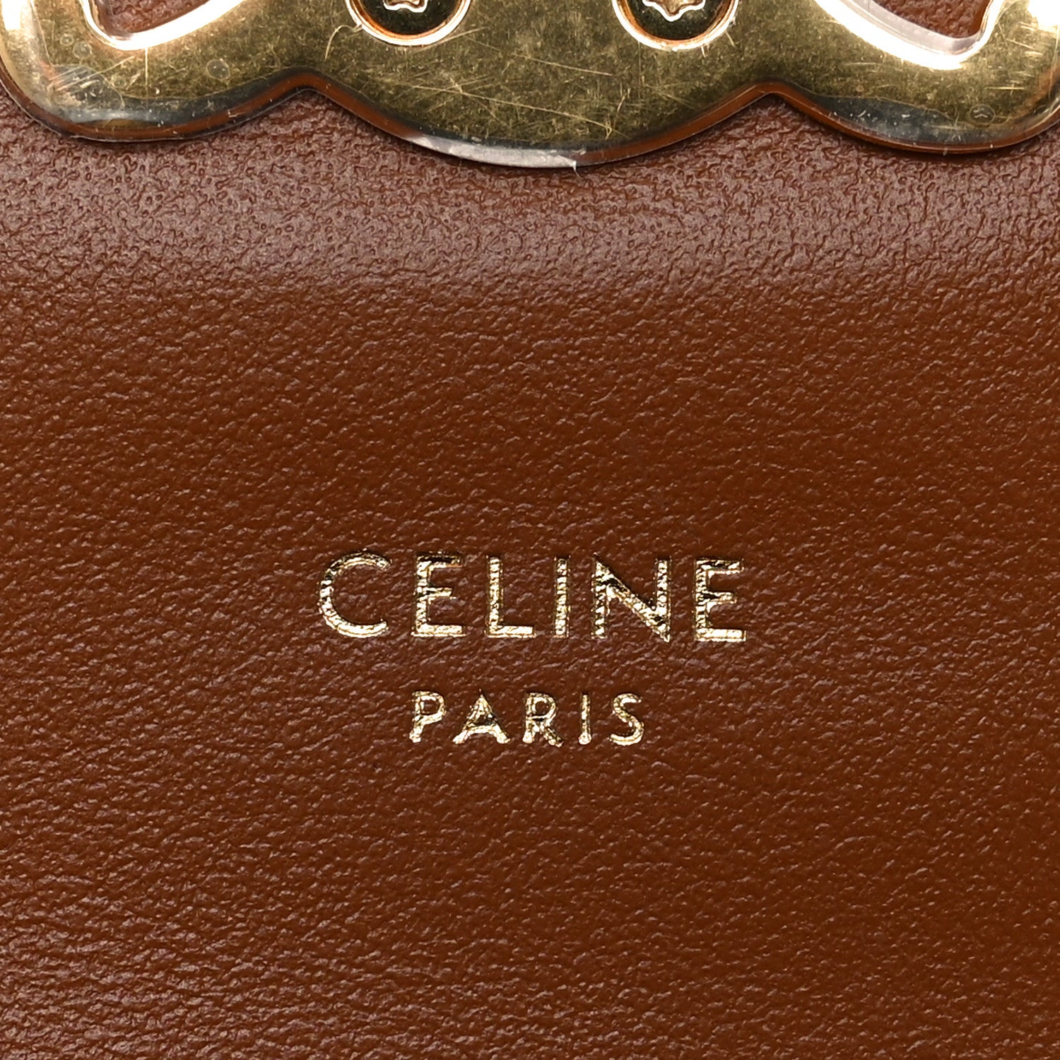 Celine Triomphe Canvas Small Triomphe Wallet Tan 6 of 8