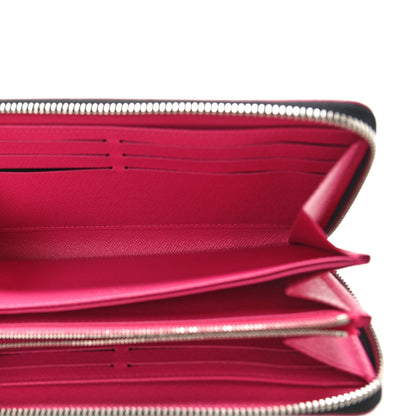 Louis Vuitton Epi Zippy Wallet Black Hot Pink 5 of 9