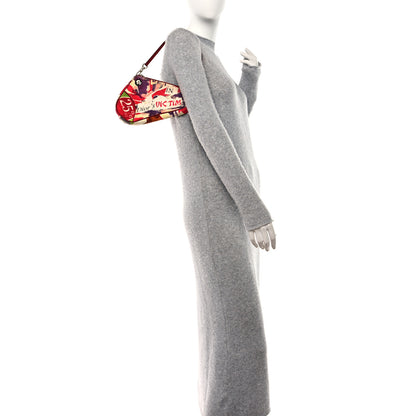 Christian Dior Canvas Le Victim Mini Saddle Pochette Red 2 of 10