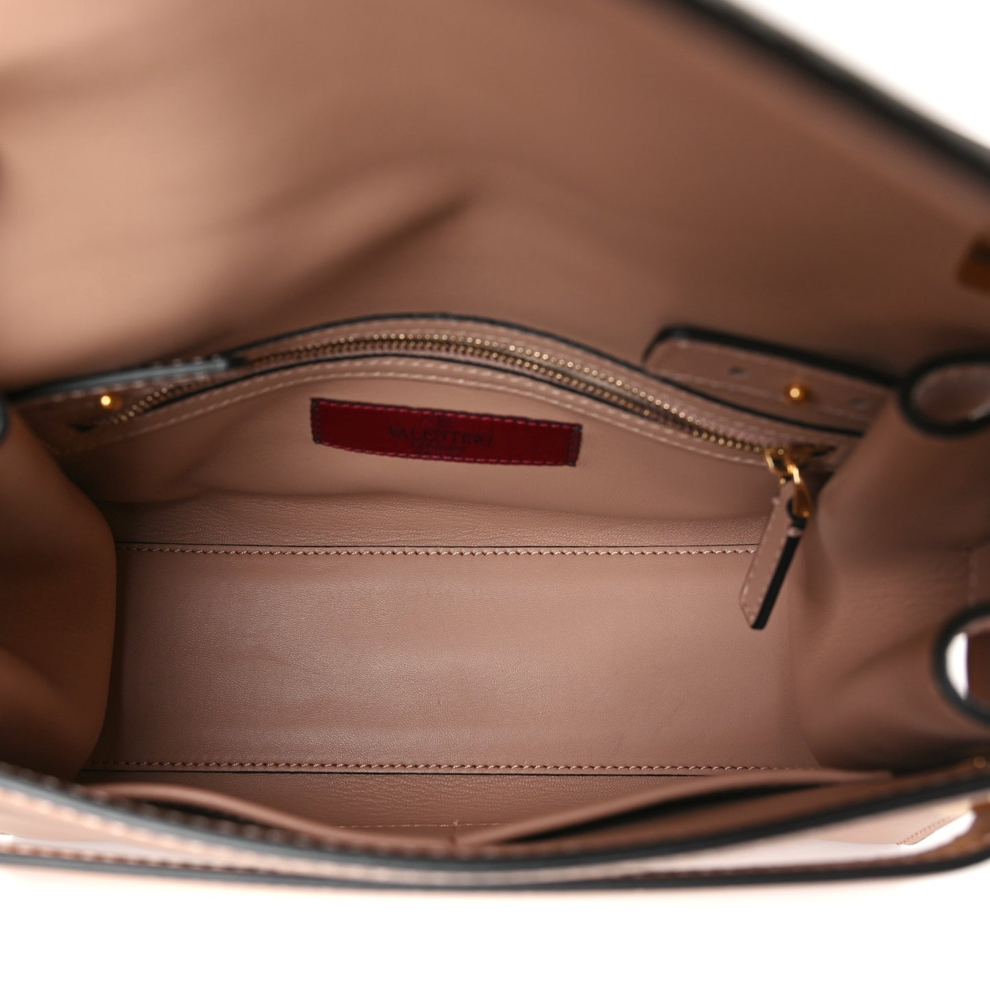 Calfskin Medium My Rockstud Frame Bag Beige