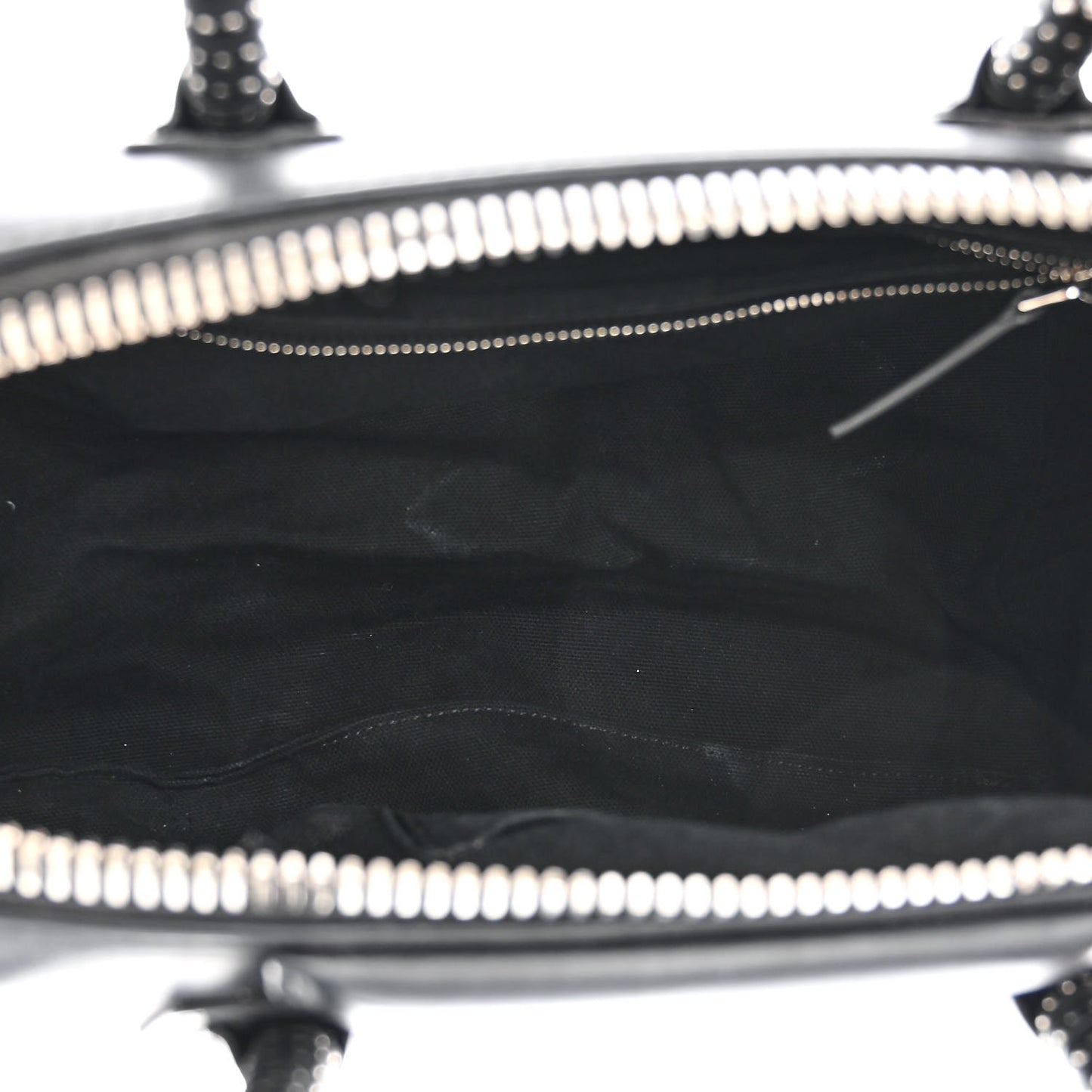 Shiny Lord Calfskin Studded Small Antigona Black