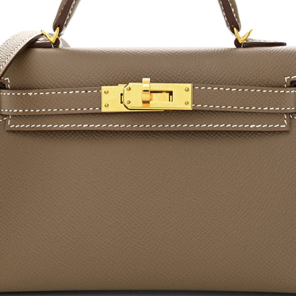 Hermes Epsom Mini Kelly Sellier 20 Etoupe 8 of 11