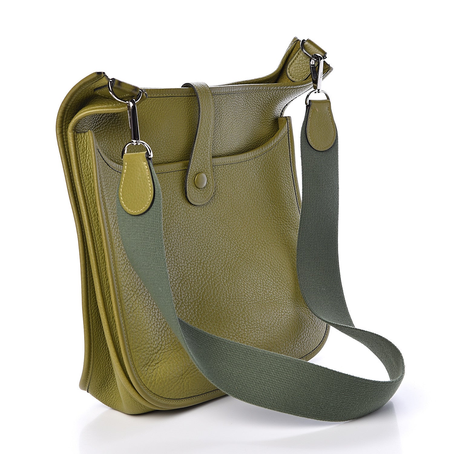 Hermes Taurillon Clemence Evelyne II GM Vert Chartreuse 3 of 10