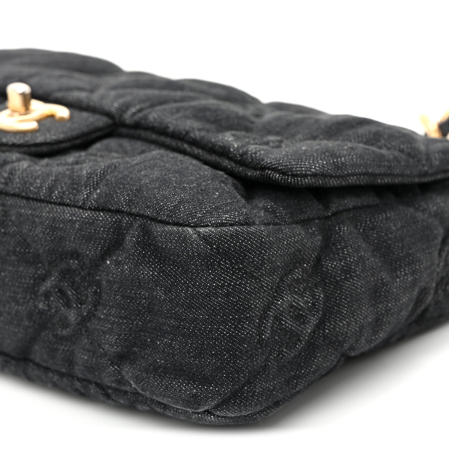 Chanel Denim Quilted Medium CC Funky Town Flap Dark Blue 10 of 10